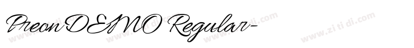 PreonDEMO Regular字体转换 PreonDEMO Regular字体转换